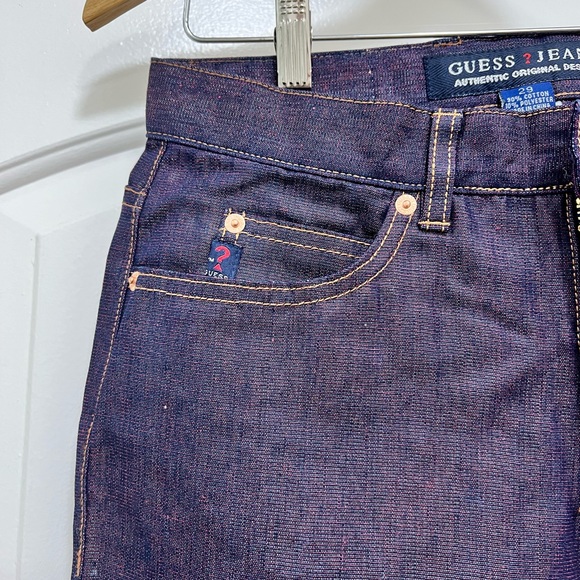 NWT Guess Metallic Plum High Rise Jeans - Picture 4 of 8